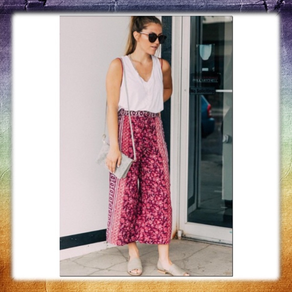 Angie Wide-leg Cropped Pant